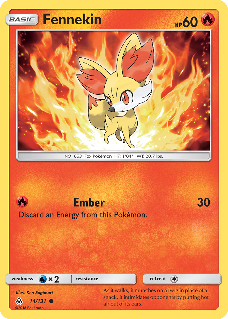 Fennekin (14/131) [Sun & Moon: Forbidden Light] | Good Games Morley
