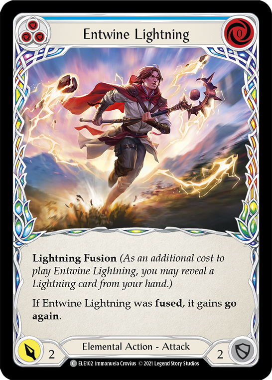 Entwine Lightning (Blue) [ELE102] (Tales of Aria)  1st Edition Normal | Good Games Morley