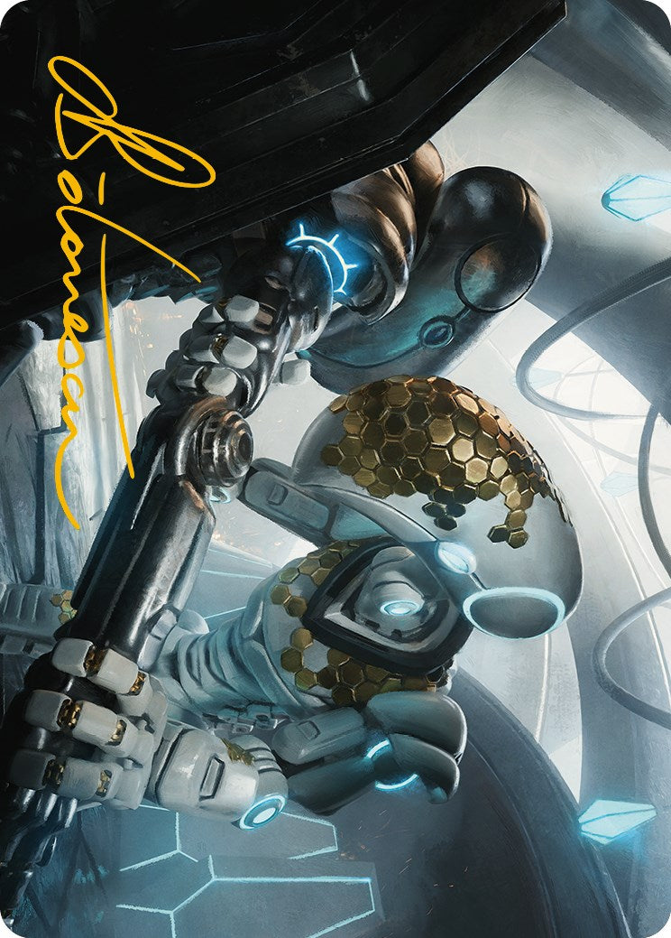 Myr Kinsmith Art Card (Gold-Stamped Signature) [Phyrexia: All Will Be One Art Series] | Good Games Morley
