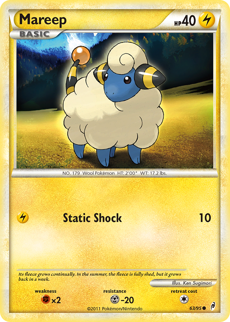 Mareep (63/95) [HeartGold & SoulSilver: Call of Legends] | Good Games Morley