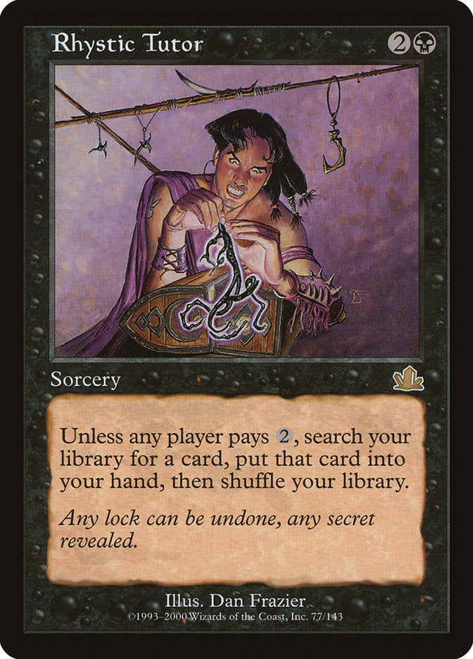 Rhystic Tutor [Prophecy] | Good Games Morley