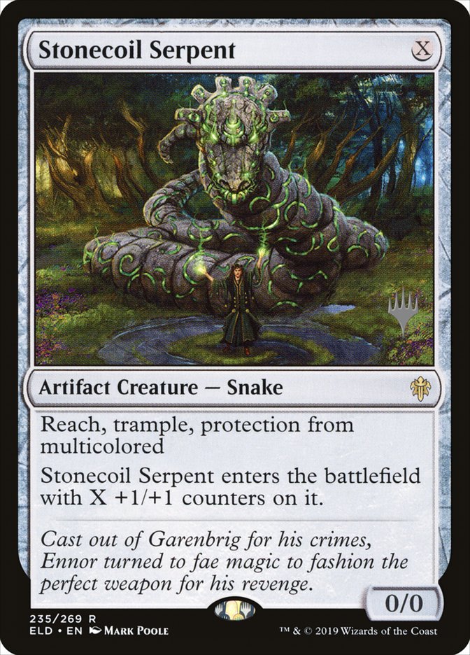 Stonecoil Serpent (Promo Pack) [Throne of Eldraine Promos] | Good Games Morley
