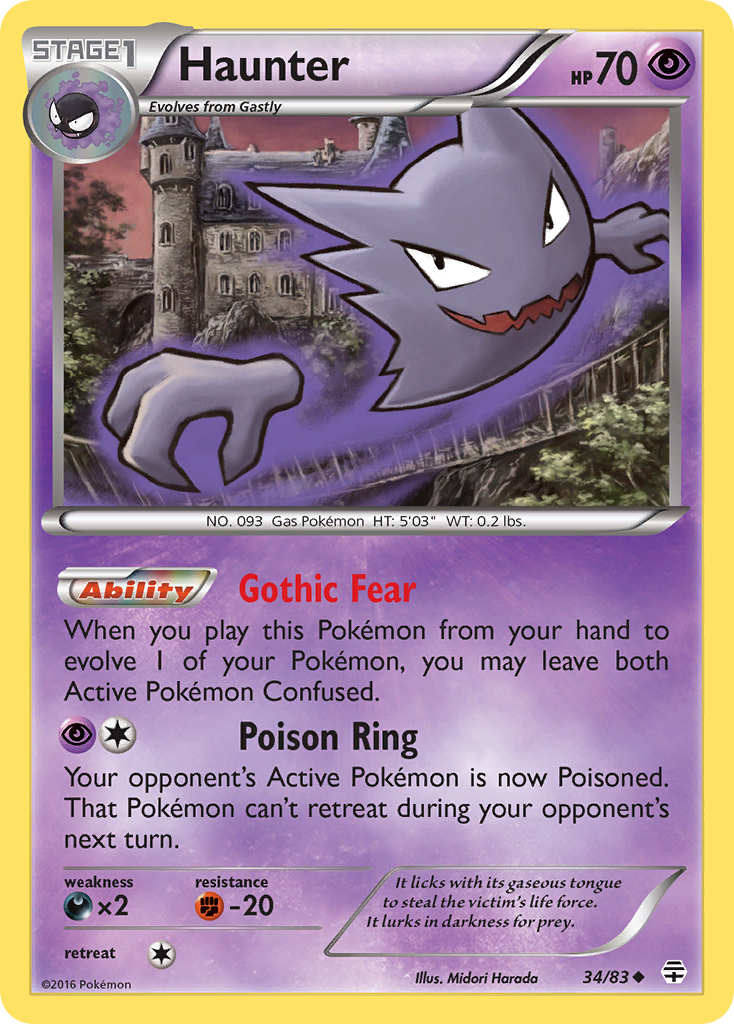 Haunter (34/83) [XY: Generations] | Good Games Morley