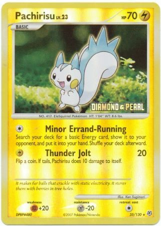 Pachirisu (35/130) [Burger King Promos: 2008 Collection] | Good Games Morley