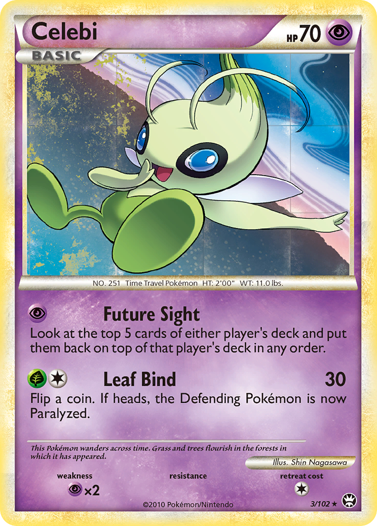 Celebi (3/102) [HeartGold & SoulSilver: Triumphant] | Good Games Morley