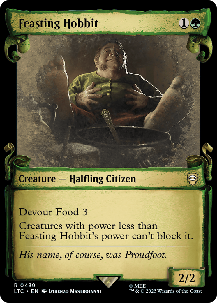 Feasting Hobbit [The Lord of the Rings: Tales of Middle-Earth Commander Showcase Scrolls] | Good Games Morley