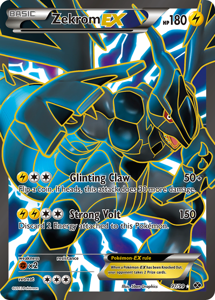 Zekrom EX (97/99) [Black & White: Next Destinies] | Good Games Morley