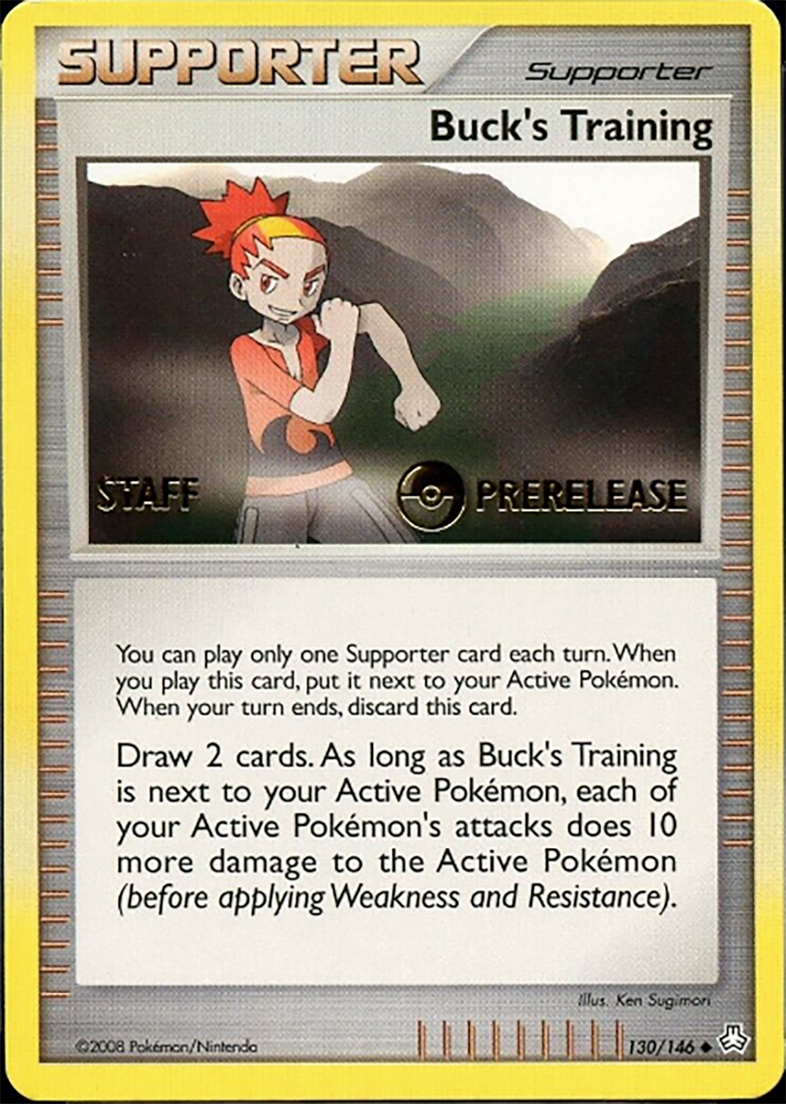 Buck's Training (130/146) (Staff Prerelease Promo) [Diamond & Pearl: Legends Awakened] | Good Games Morley