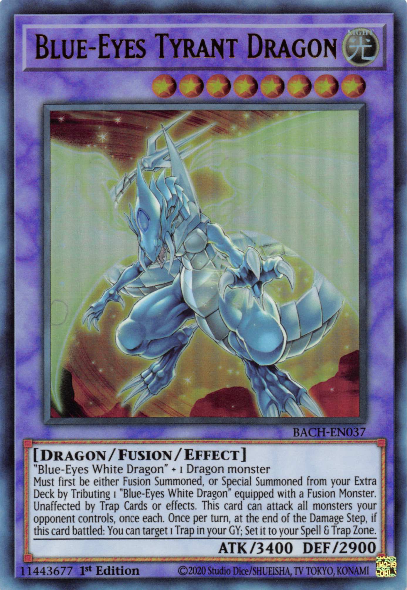 Blue-Eyes Tyrant Dragon [BACH-EN037] Ultra Rare | Good Games Morley