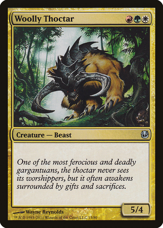Woolly Thoctar [Duel Decks: Ajani vs. Nicol Bolas] | Good Games Morley