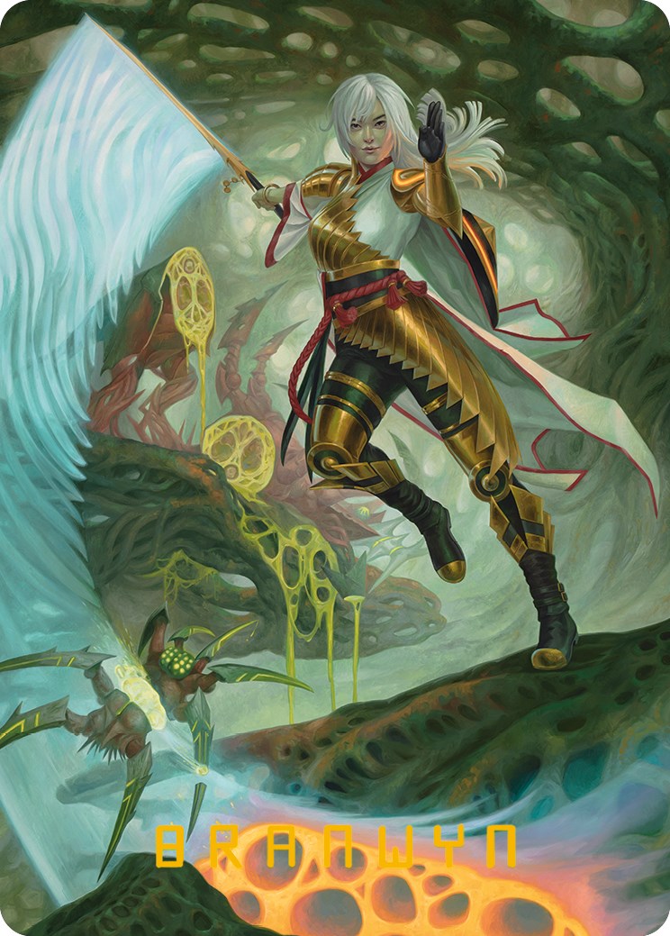 The Eternal Wanderer Art Card (Gold-Stamped Signature) [Phyrexia: All Will Be One Art Series] | Good Games Morley