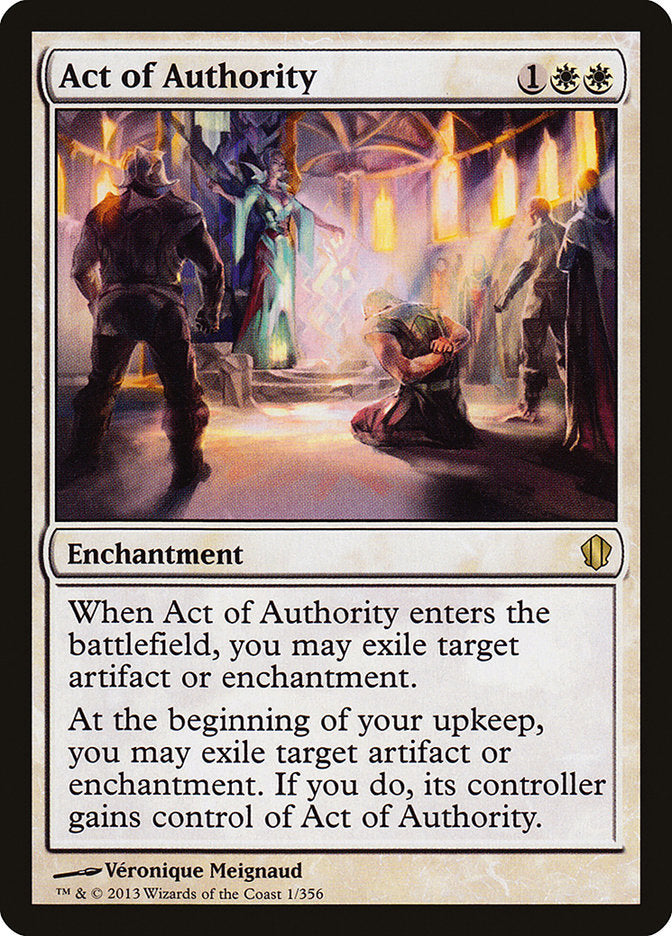 Act of Authority [Commander 2013] | Good Games Morley