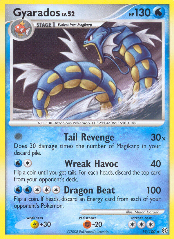 Gyarados (19/100) (Theme Deck Exclusive) [Diamond & Pearl: Stormfront] | Good Games Morley