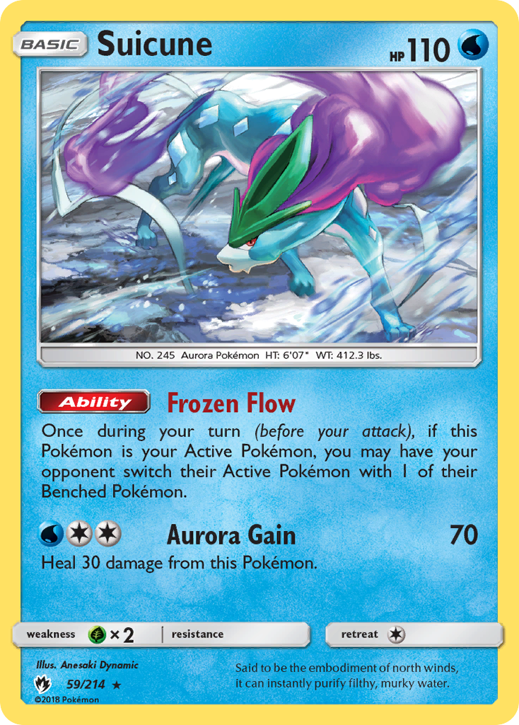 Suicune (59/214) [Sun & Moon: Lost Thunder] | Good Games Morley