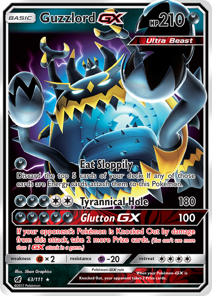 Guzzlord GX (63/111) [Sun & Moon: Crimson Invasion] | Good Games Morley