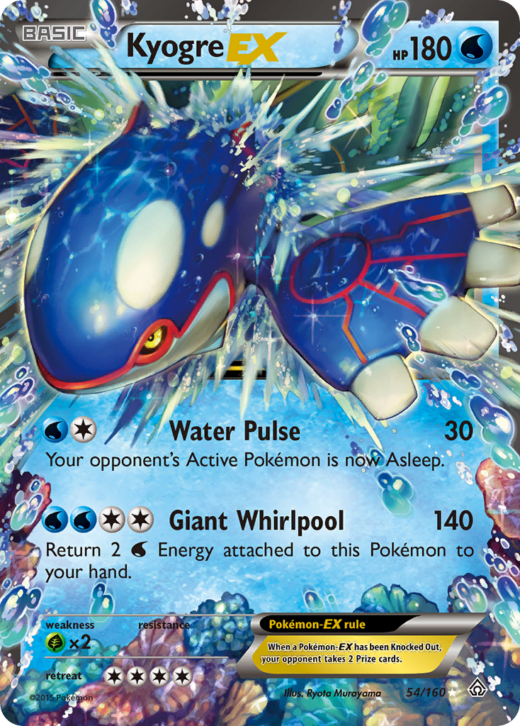 Kyogre EX (54/160) [XY: Primal Clash] | Good Games Morley