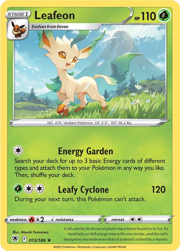 Leafeon (013/189) [Sword & Shield: Astral Radiance] | Good Games Morley