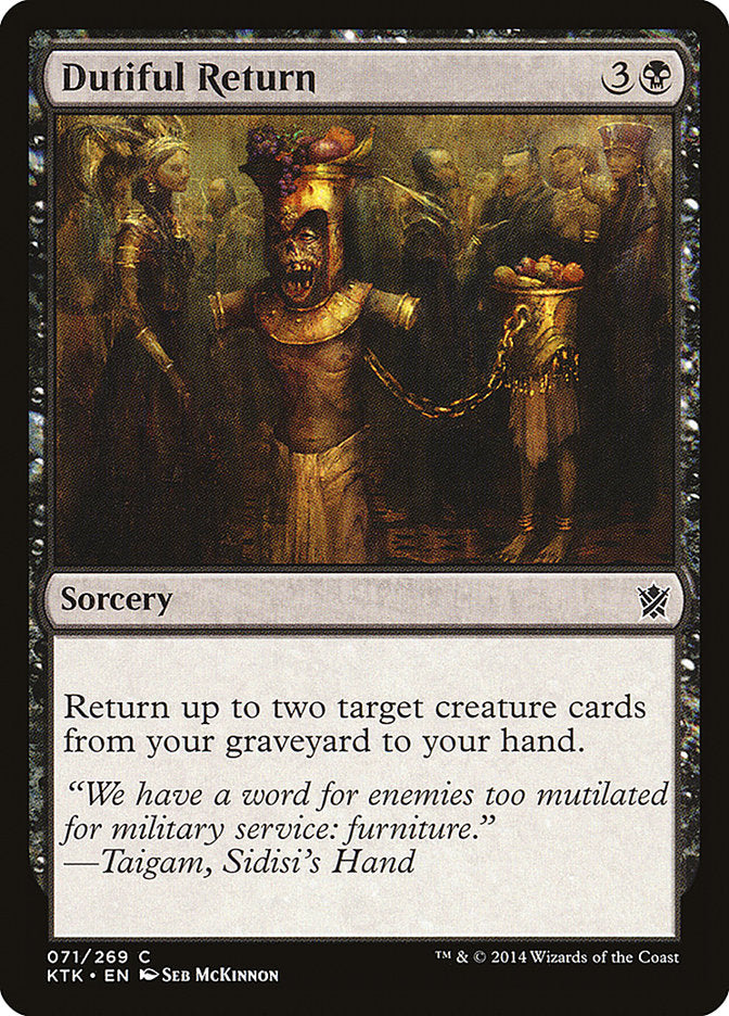 Dutiful Return [Khans of Tarkir] | Good Games Morley