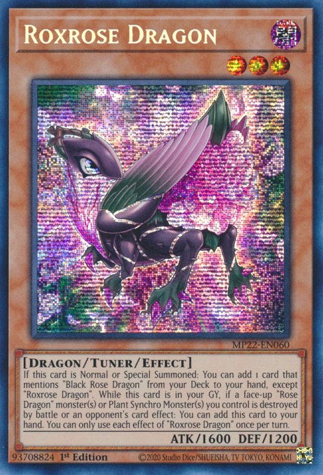 Roxrose Dragon [MP22-EN060] Prismatic Secret Rare | Good Games Morley