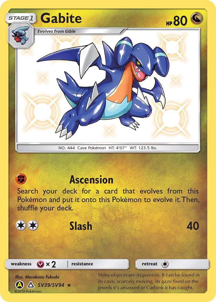 Gabite (SV39/SV94) [Sun & Moon: Hidden Fates - Shiny Vault] | Good Games Morley