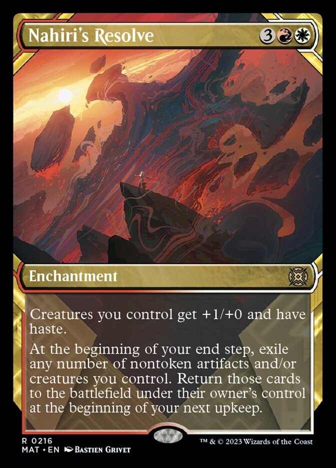 Nahiri's Resolve (Showcase Halo Foil) [March of the Machine: The Aftermath] | Good Games Morley