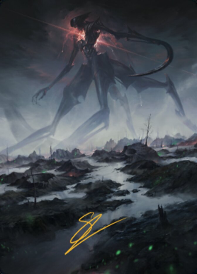 Swamp (1) Art Card (Gold-Stamped Signature) [The Brothers' War Art Series] | Good Games Morley