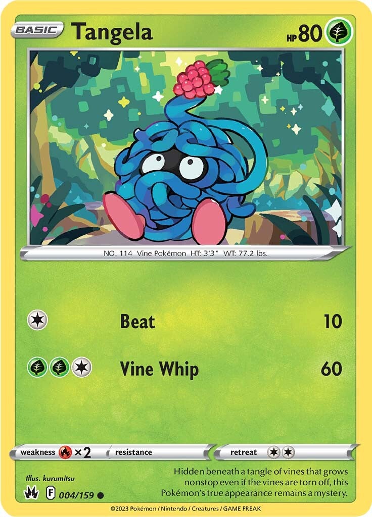 Tangela (004/159) [Sword & Shield: Crown Zenith] | Good Games Morley