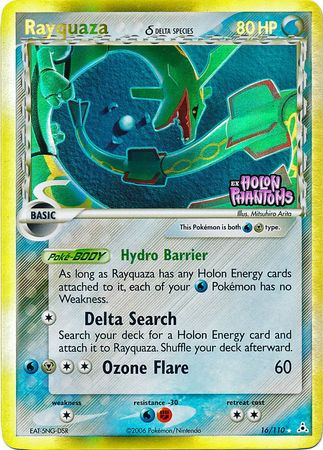 Rayquaza (16/110) (Delta Species) (Stamped) [EX: Holon Phantoms] | Good Games Morley