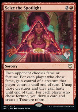 Seize the Spotlight (Promo Pack) [Streets of New Capenna Commander Promos] | Good Games Morley