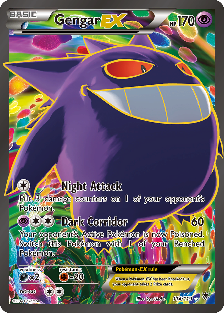 Gengar EX (114/119) [XY: Phantom Forces] | Good Games Morley