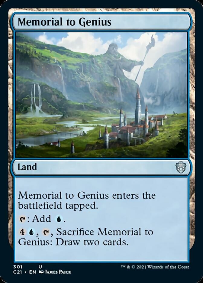 Memorial to Genius [Commander 2021] | Good Games Morley