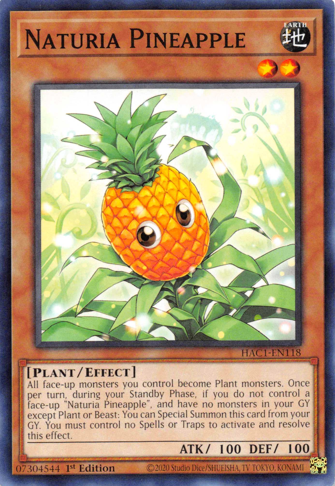 Naturia Pineapple (Duel Terminal) [HAC1-EN118] Parallel Rare | Good Games Morley