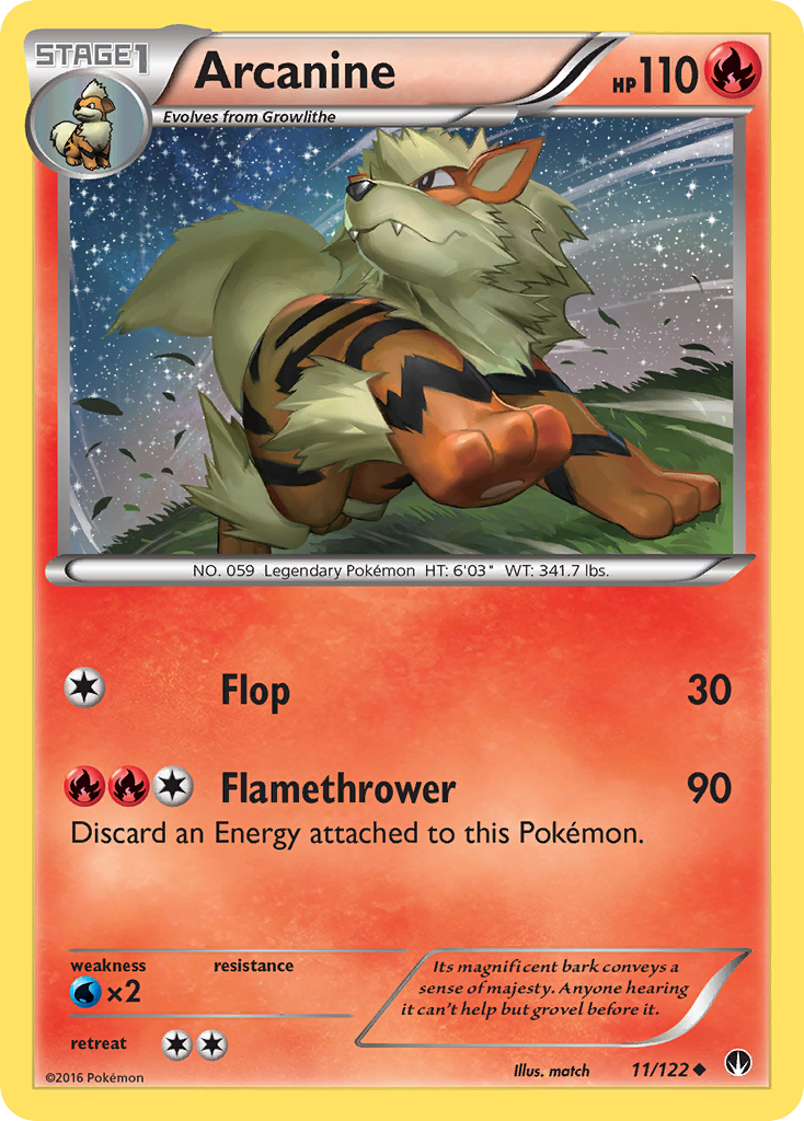 Arcanine (11/122) [XY: BREAKpoint] | Good Games Morley