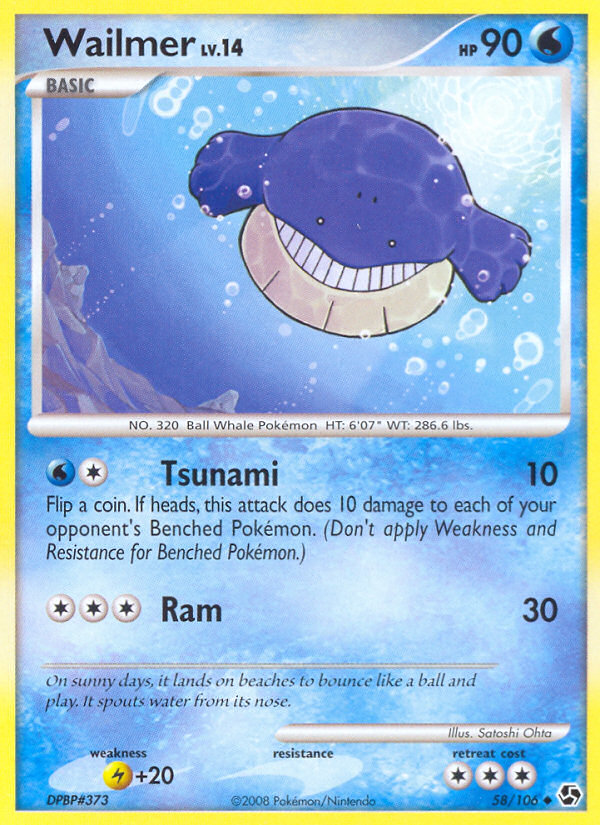 Wailmer (58/106) [Diamond & Pearl: Great Encounters] | Good Games Morley