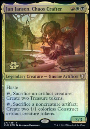 Jan Jansen, Chaos Crafter [Commander Legends: Battle for Baldur's Gate Prerelease Promos] | Good Games Morley