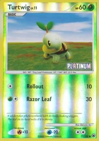 Turtwig (77/100) [Burger King Promos: 2009 Collection] | Good Games Morley