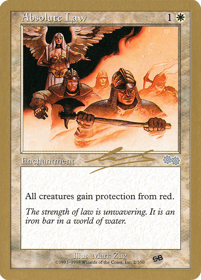 Absolute Law (Nicolas Labarre) (SB) [World Championship Decks 2000] | Good Games Morley