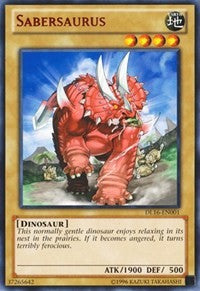 Sabersaurus (Red) [DL16-EN001] Rare | Good Games Morley