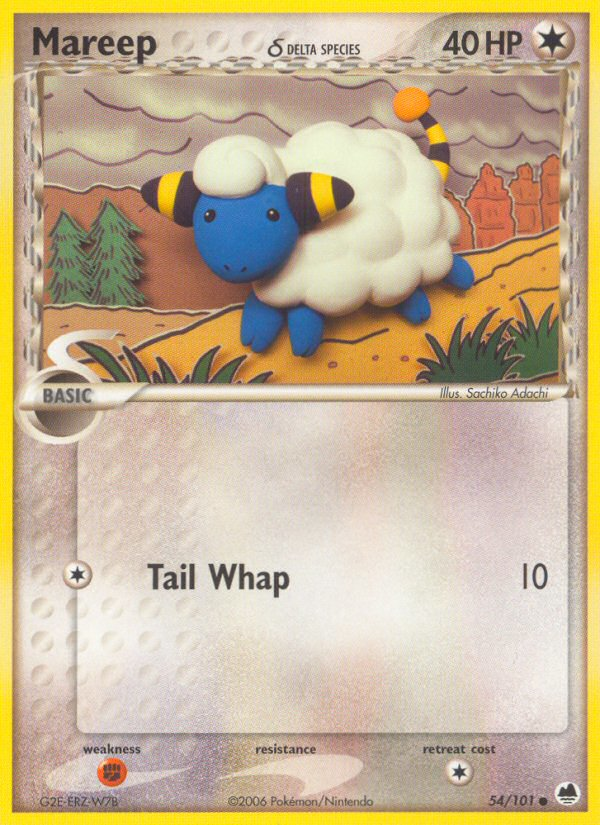 Mareep (54/101) (Delta Species) [EX: Dragon Frontiers] | Good Games Morley