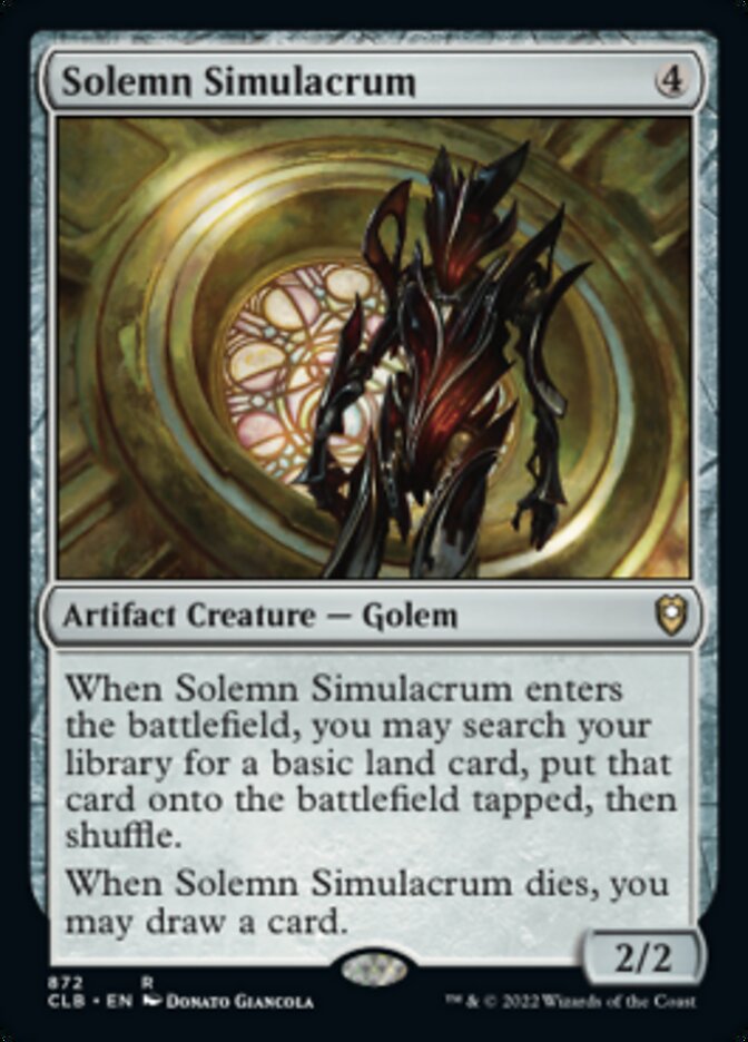 Solemn Simulacrum [Commander Legends: Battle for Baldur's Gate] | Good Games Morley
