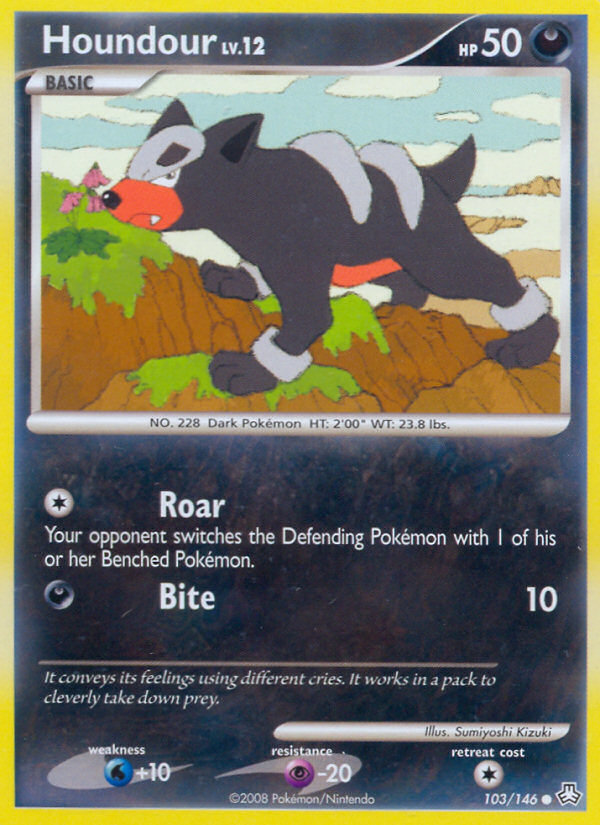 Houndour (103/146) [Diamond & Pearl: Legends Awakened] | Good Games Morley