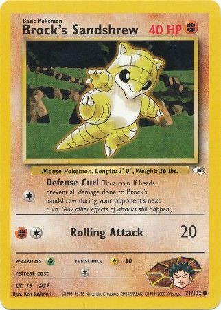 Brock's Sandshrew (71/132) [Gym Heroes Unlimited] | Good Games Morley