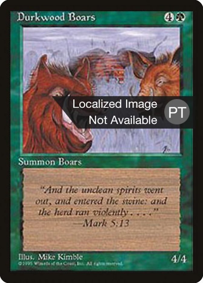 Durkwood Boars [Fourth Edition (Foreign Black Border)] | Good Games Morley