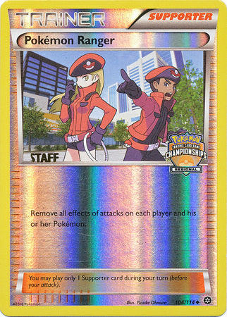 Pokemon Ranger (104/114) (Regional Championship Promo Staff) [XY: Steam Siege] | Good Games Morley