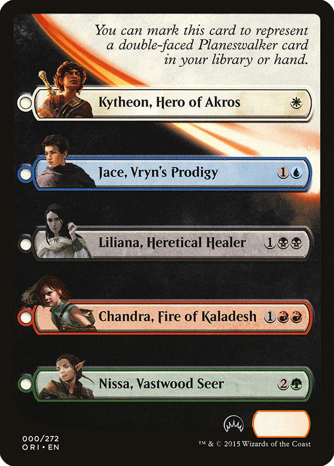 Magic Origins Checklist [Magic Origins Tokens] | Good Games Morley