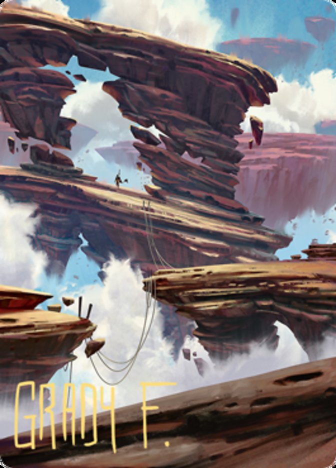 Boulderloft Pathway Art Card (Gold-Stamped Signature) [Zendikar Rising Art Series] | Good Games Morley