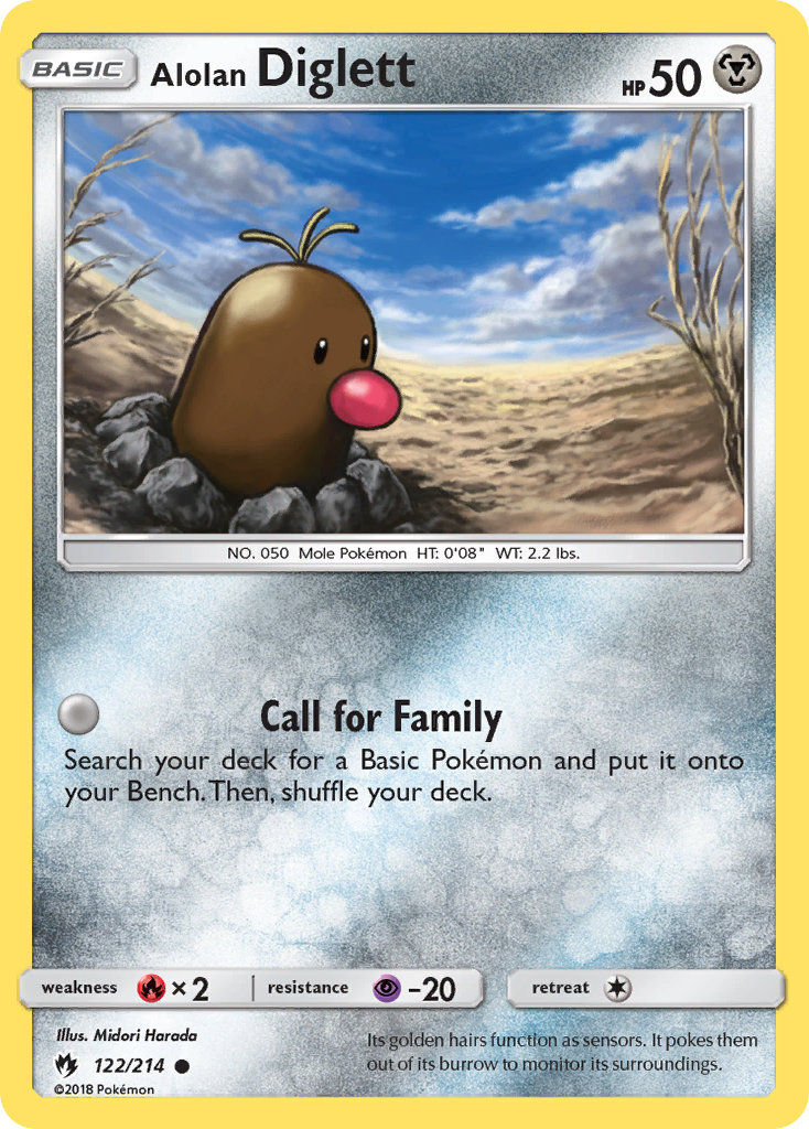 Alolan Diglett (122/214) [Sun & Moon: Lost Thunder] | Good Games Morley