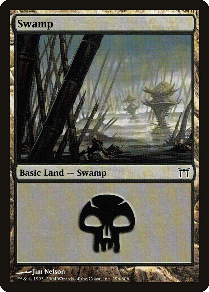 Swamp (296) [Champions of Kamigawa] | Good Games Morley