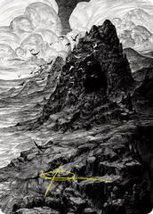 Mountain Art Card (Gold-Stamped Signature) [Innistrad: Crimson Vow Art Series] | Good Games Morley