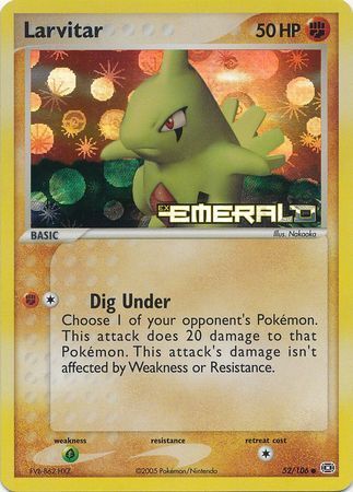 Larvitar (52/106) (Stamped) [EX: Emerald] | Good Games Morley